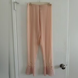 La Perla Quartz Garden Silk Pants | Size S